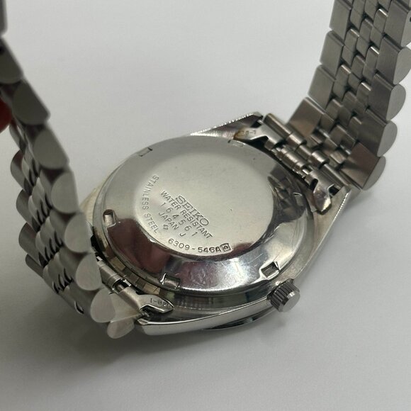 Vintage Seiko 5 Actus 21 Jewels Day Date Wrist Watch 6309-546A New Old Stock - Picture 5 of 7